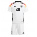 Maillot de foot Allemagne Benjamin Henrichs #20 Domicile vêtements enfant Europe 2024 Manches Courtes (+ pantalon court)